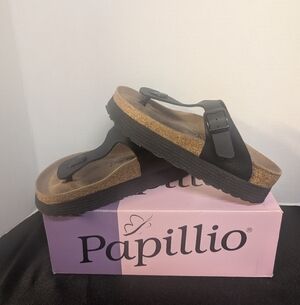 New Birkenstock Papillio Arizona Platform Sandals Shoes Ladies